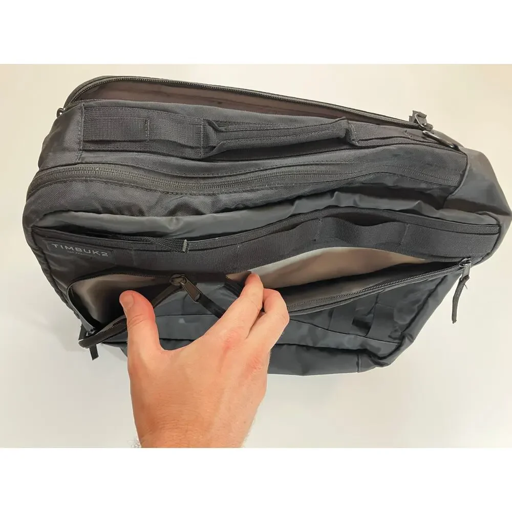 Timbuk2 Black Laptop Backpack Convertible Travel Commuter Work Bag Tech